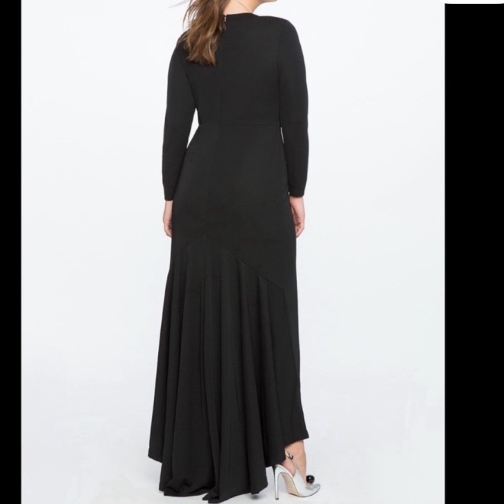 Elegant Black Evening Gown - Eloquii - Picture 11 of 11